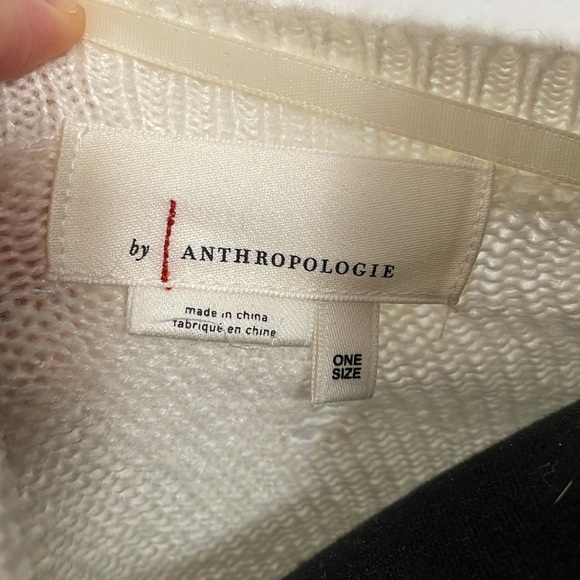 Anthropologie white crop sweater - Picture 4 of 6